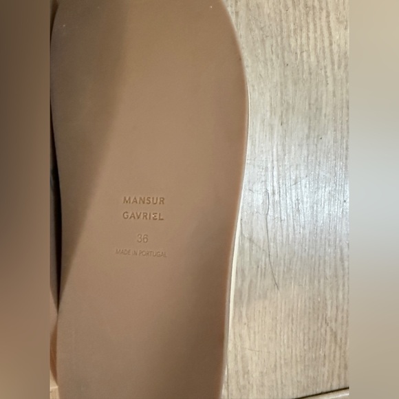 Mansur Gavriel Cream Leather Clogs Mules Size 36 Made in Portugal - Picture 4 of 5